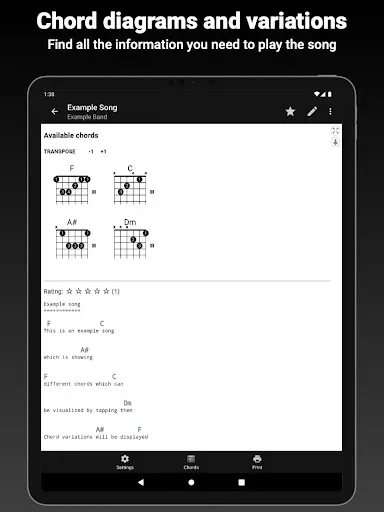 Скриншот 8 — GuitarTab - Tabs & Chords Pro