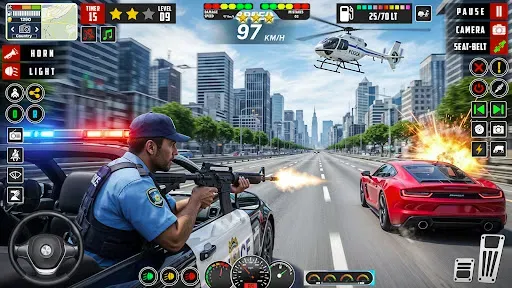 Скриншот 1 — Police Chase Simulator game