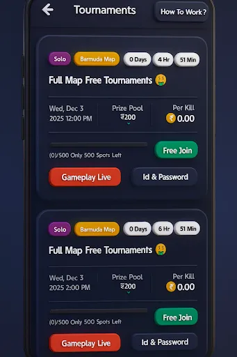 Скриншот 1 — GT Esports - Tournament App