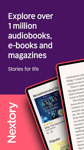 Скриншот 1 — Nextory: Audiobooks & E-books