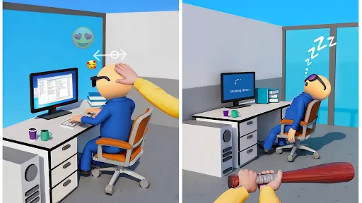 Скриншот 2 — Crazy Police - Игра пощечины