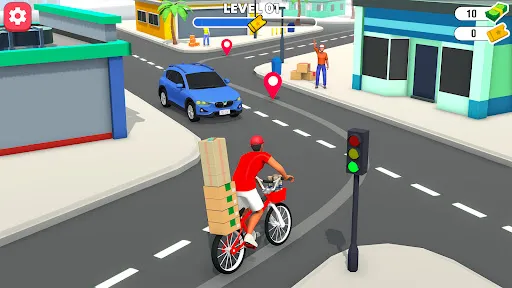 Скриншот 1 — Delivery Boy Bicycle Game