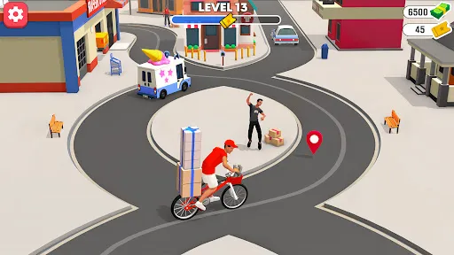 Скриншот 2 — Delivery Boy Bicycle Game