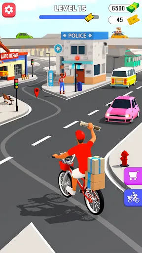Скриншот 3 — Delivery Boy Bicycle Game
