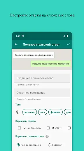Скриншот 3 — Whatauto – Автоответ