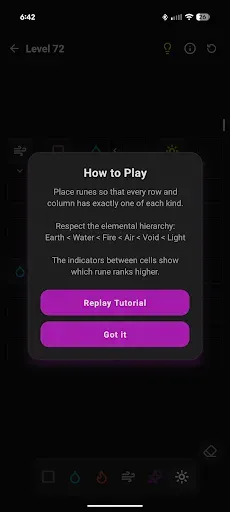 Скриншот 2 — Just Runes: Logic Puzzle