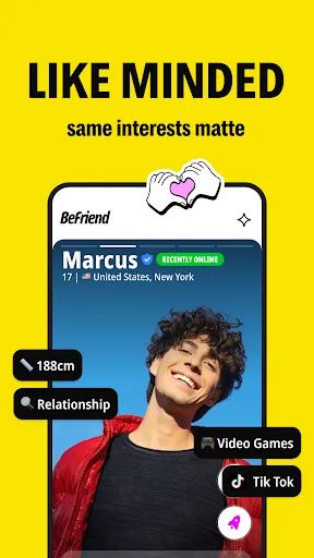Скриншот 4 — BeFriend: make friends nearby