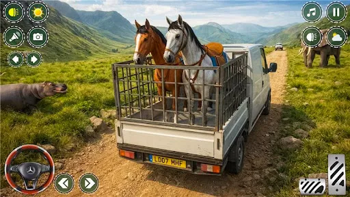 Скриншот 1 — Animal Transporter:cargo truck