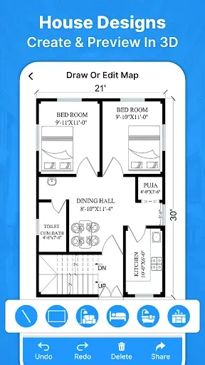 Скриншот 2 — Floor Plan Creator: Home DecAi