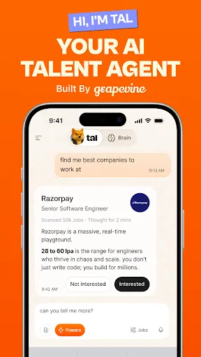 Скриншот 1 — Tal - AI Talent Agent