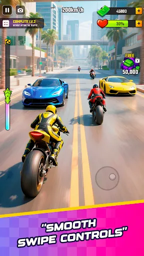Скриншот 2 — Rush Игра Гоночные Мотоциклы