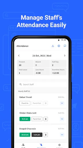 Скриншот 1 — PagarBook:Attendance & Payroll