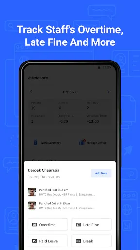 Скриншот 2 — PagarBook:Attendance & Payroll