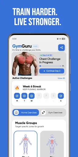 Скриншот 1 — GymGuru – Home & Gym Trainer