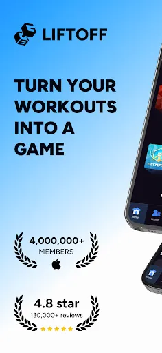 Скриншот 1 — Liftoff - Ranked Gym Workouts