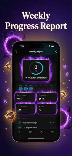 Скриншот 5 — GymLevels: Ranked Gym Workouts