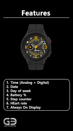 Скриншот 2 — GYH007: Hybrid watchface