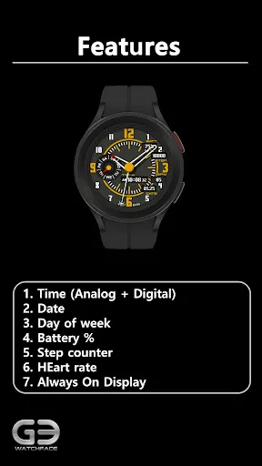 Скриншот 8 — GYH007: Hybrid watchface