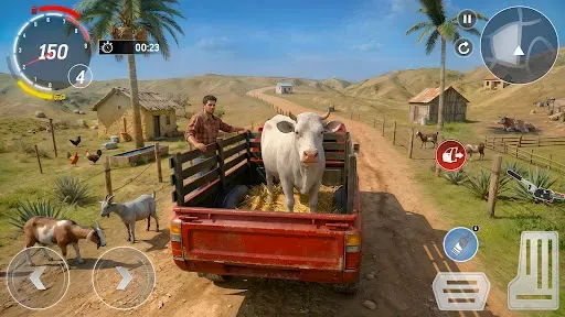 Скриншот 1 — Farm Animal Transport Sim Game