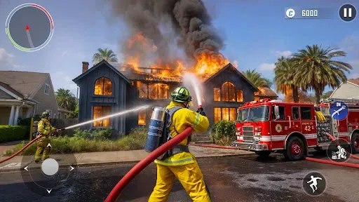 Скриншот 4 — Firefighter Rescue Sim Game 3D