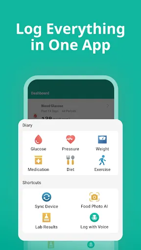 Скриншот 2 — Health2Sync - Diabetes Tracker
