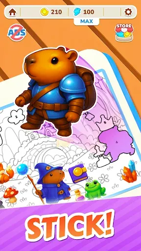 Скриншот 1 — Capybara Puzzle