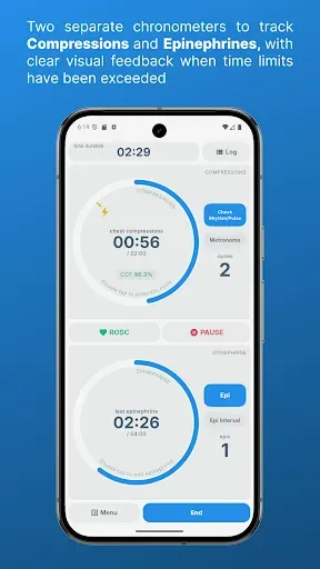 Скриншот 1 — Code Blue - CPR & ACLS Timer