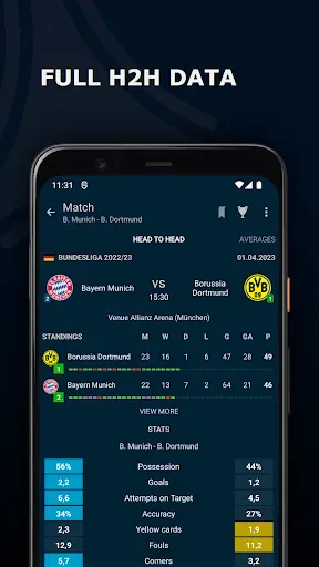Скриншот 3 — Soccer Center (Результаты)