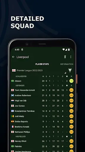 Скриншот 5 — Soccer Center (Результаты)