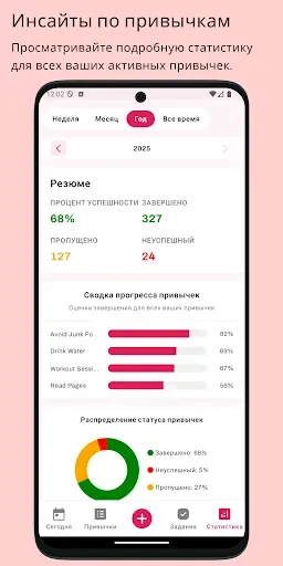 Скриншот 5 — Habit Tracker - HabitGenius