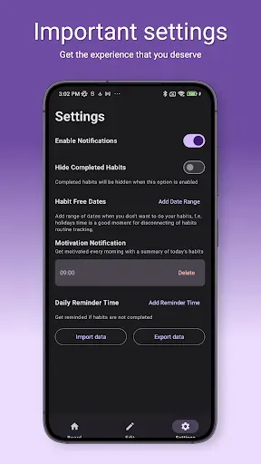 Скриншот 5 — Atomic habits tracker streaks