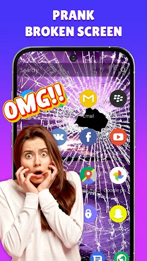 Скриншот 1 — Broken Screen: Crack Effect