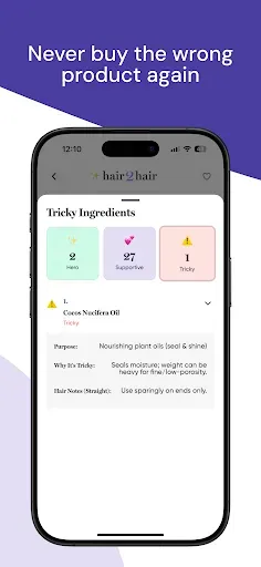 Скриншот 4 — hair2hair - Hair Care Tracker