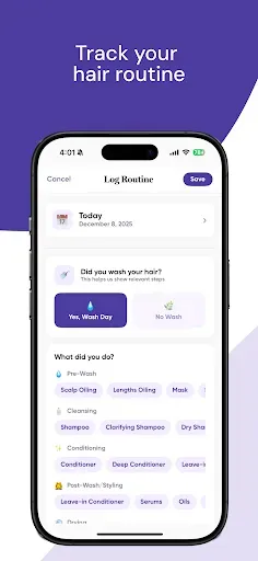 Скриншот 6 — hair2hair - Hair Care Tracker