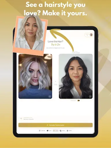 Скриншот 5 — AI Hair Try On & Color Changer