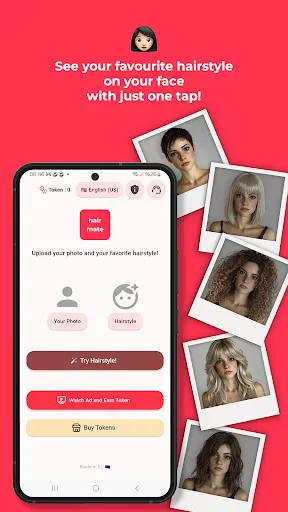 Скриншот 1 — Hairmate - Try Your Hair