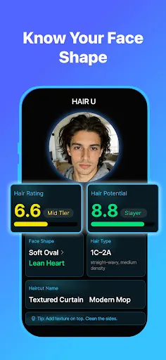 Скриншот 2 — HAIR U: AI Haircut Scanner