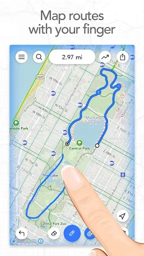 Скриншот 1 — Footpath Route Planner