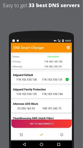 Скриншот 2 — DNS Changer - Web Filter