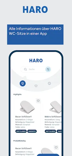 Скриншот 1 — HARO WC-Sitz Finder