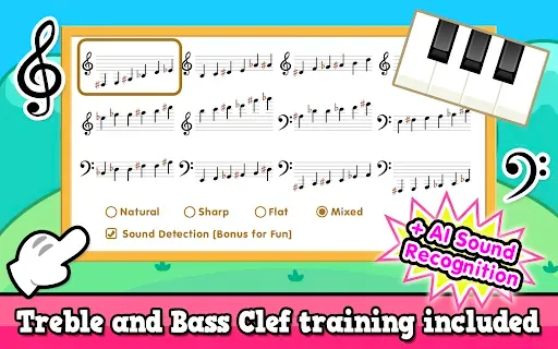 Скриншот 3 — 5-Finger Piano Trainer