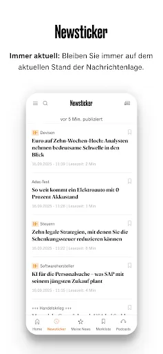 Скриншот 3 — Handelsblatt - Nachrichten