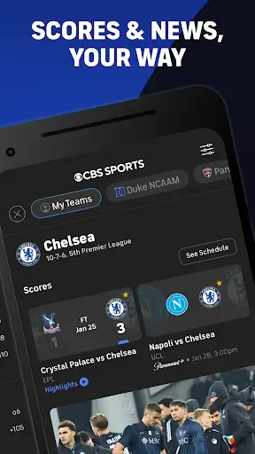 Скриншот 2 — CBS Sports: Live Scores & News