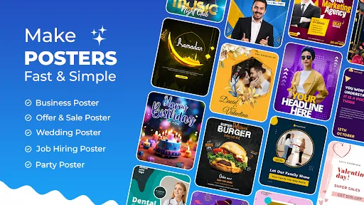 Скриншот 1 — Poster Maker: AI Flyer Design