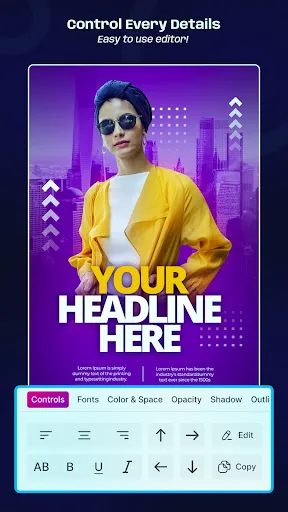 Скриншот 4 — Poster Maker: AI Flyer Design