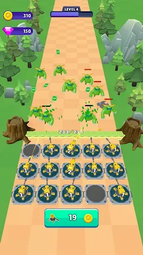 Скриншот 1 — Merge Gun: Tower Defense