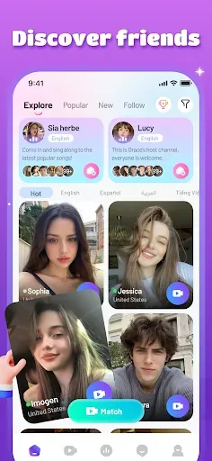 Скриншот 2 — Happtoo - Voice Chat Online