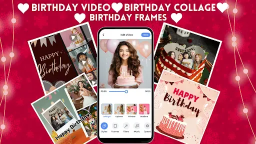 Скриншот 1 — Birthday Video Maker with Song