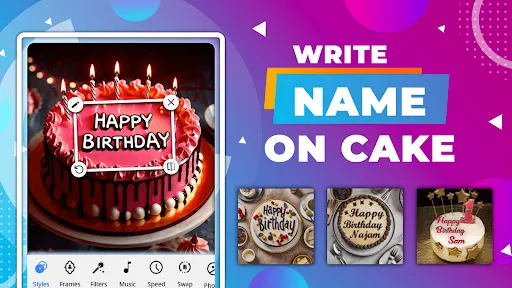 Скриншот 2 — Birthday Video Maker