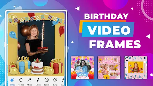 Скриншот 5 — Birthday Video Maker